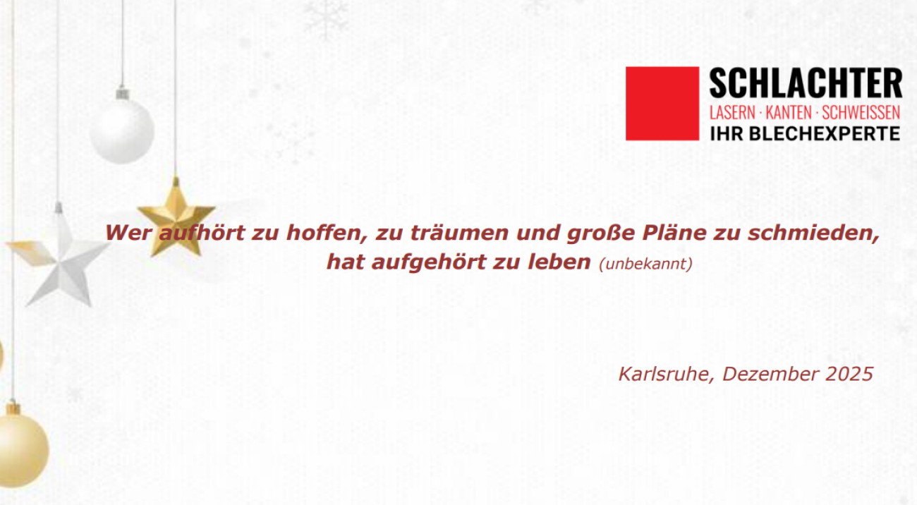 Frohe Weihnachten und ein starkes neues Jahr